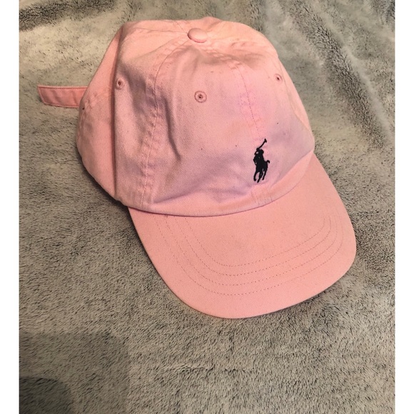 peach polo hat